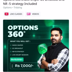 Trade for Sure Course – Option 360 Index Sniper 2C Breakout and NR-5 Strategy Included